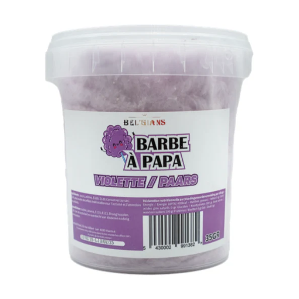 Barbe a papa violette